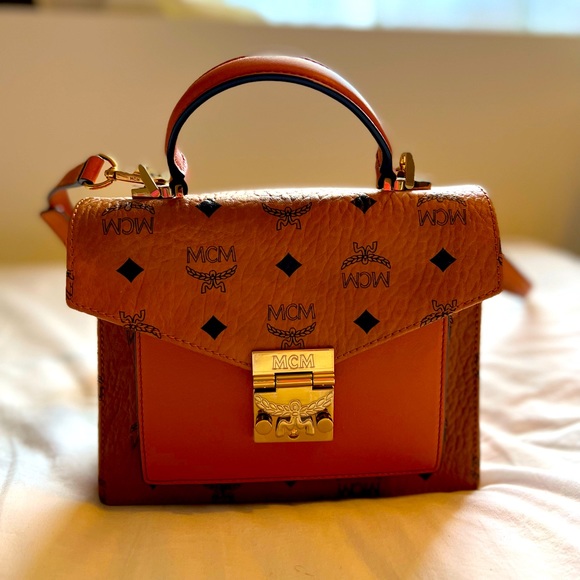 MCM Bags Mcm Crossbody Leather Bag Brown Color Poshmark